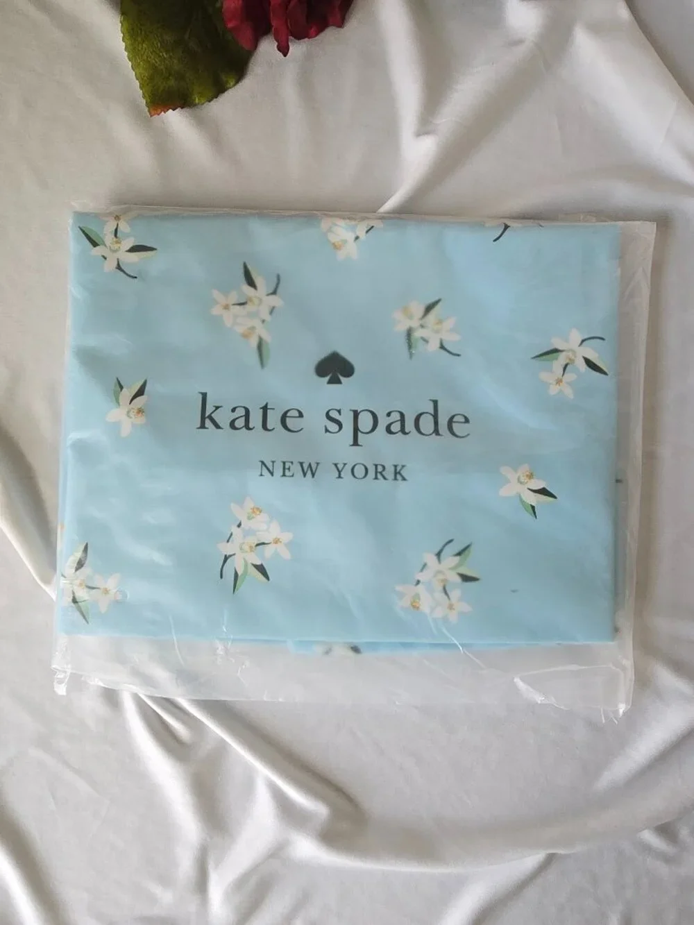 Kate Spade large blue Orange Blossom Canvas Tote NWT - Picture 6 of 6